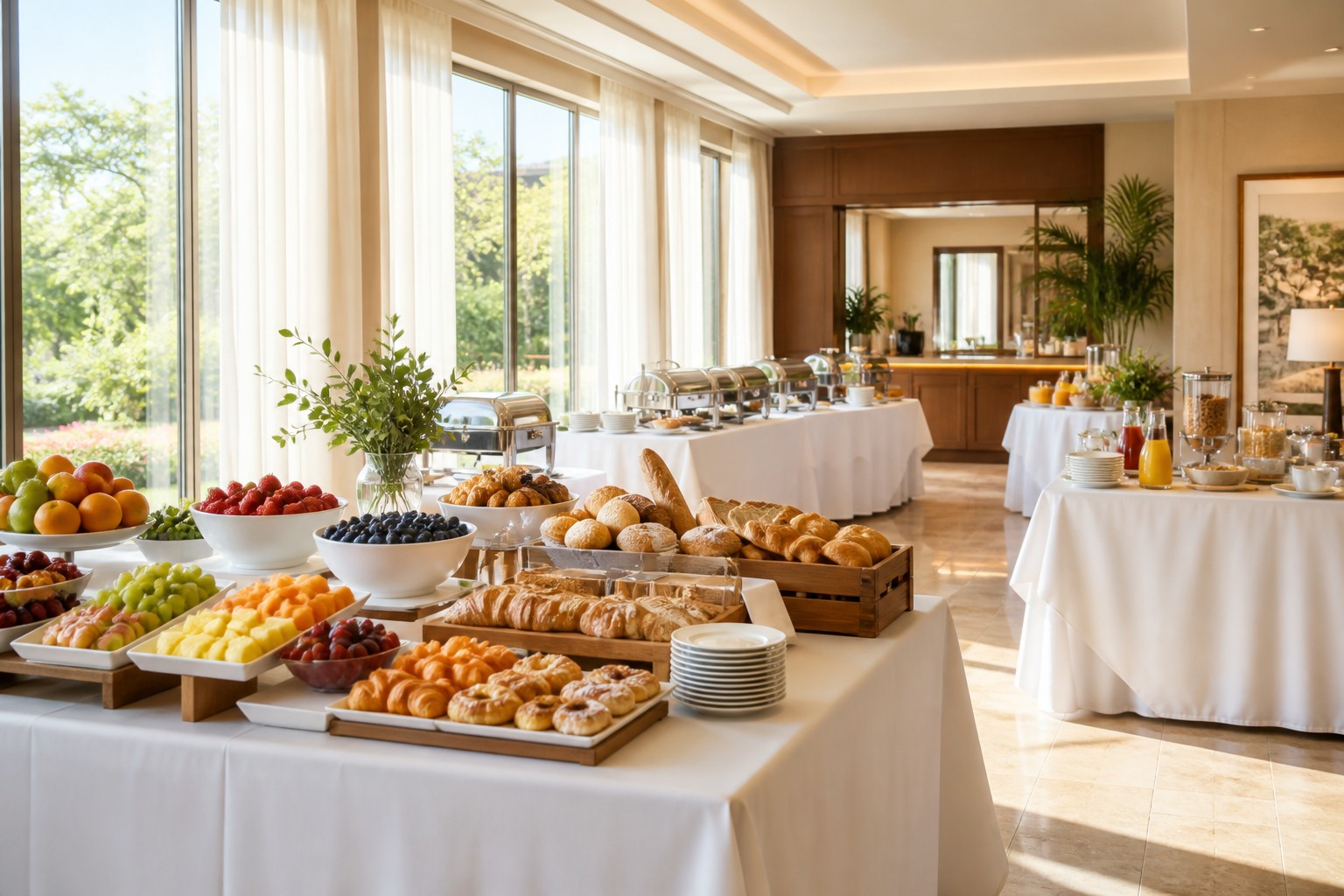Hotel breakfast room